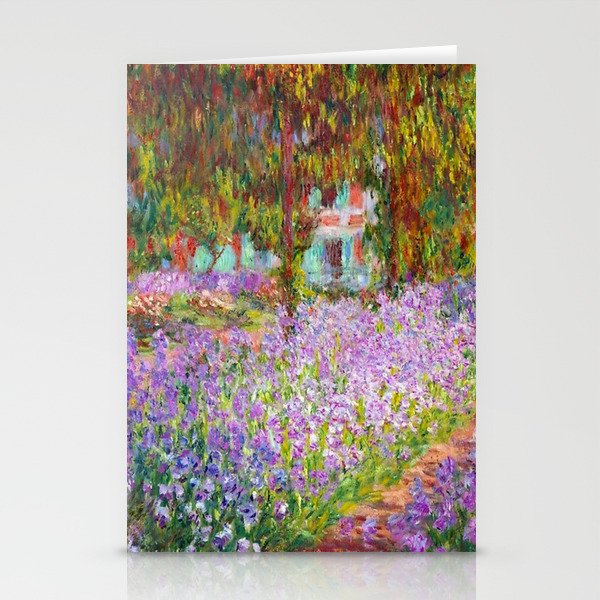 Claude Monet Irises In Monet's Garden At Giverny Stationery Cards