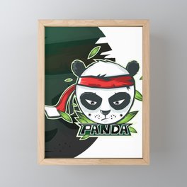 funny panda gift for girls and boys Framed Mini Art Print