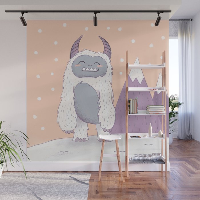 Yeti in the Mountains Wall Mural