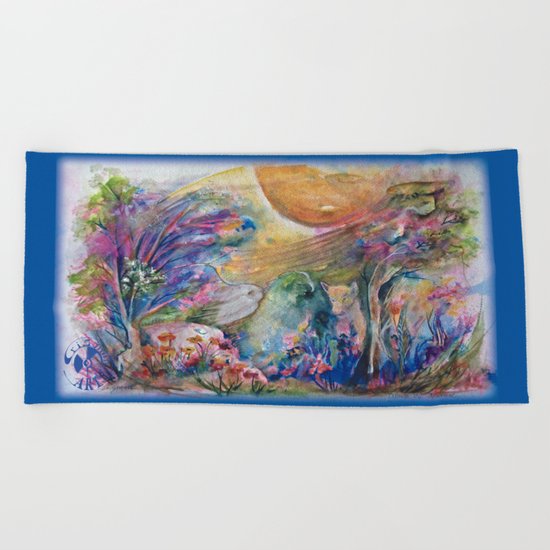 Dance of Nature Beach Towel