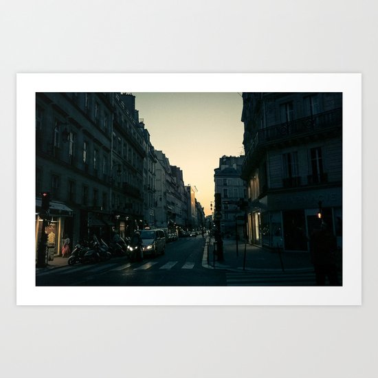 Paris, quartier de la Concorde at Dawn Art Print
