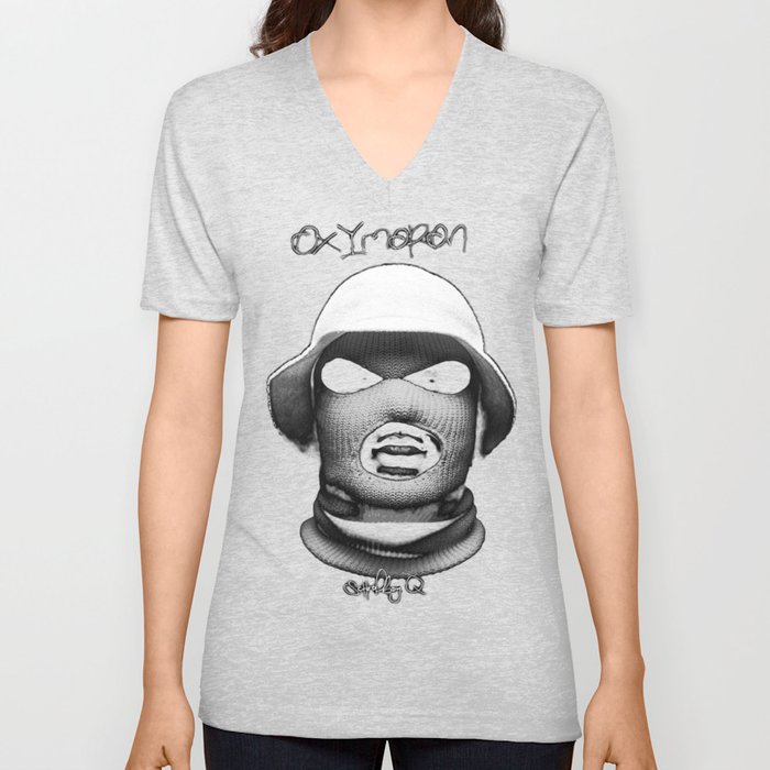 Schoolboy Q - Oxymoron V Neck T Shirt