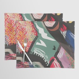 Summer body in colorful abstract Placemat
