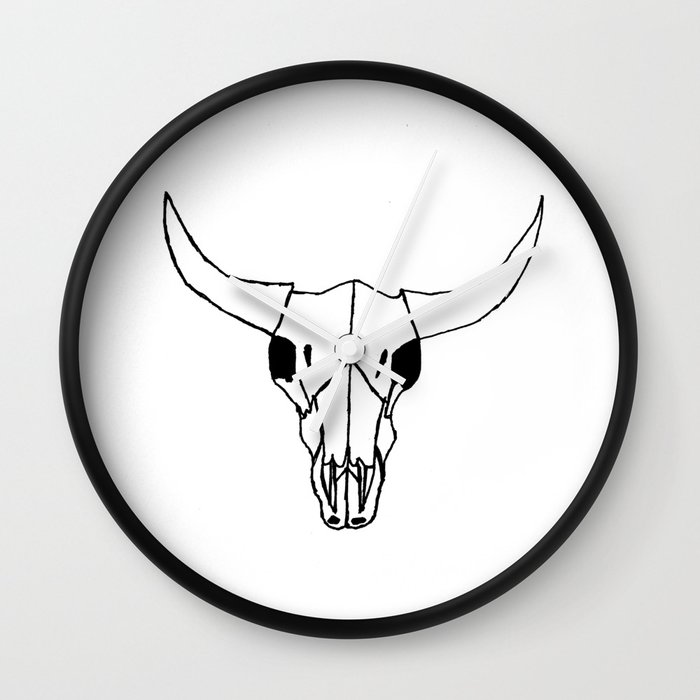 Minimalist Steer Wall Clock