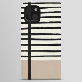 Latte & Stripes iPhone Wallet Case