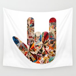 'I Love You' in American Sign Language Wall Tapestry