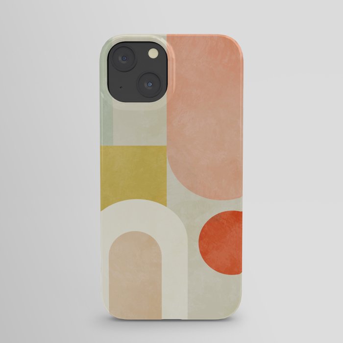 geometry abstract pastel iPhone Case