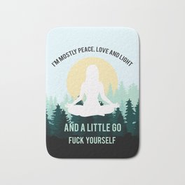 Peace Quotes Bath Mats For Any Bathroom Decor Style Society6