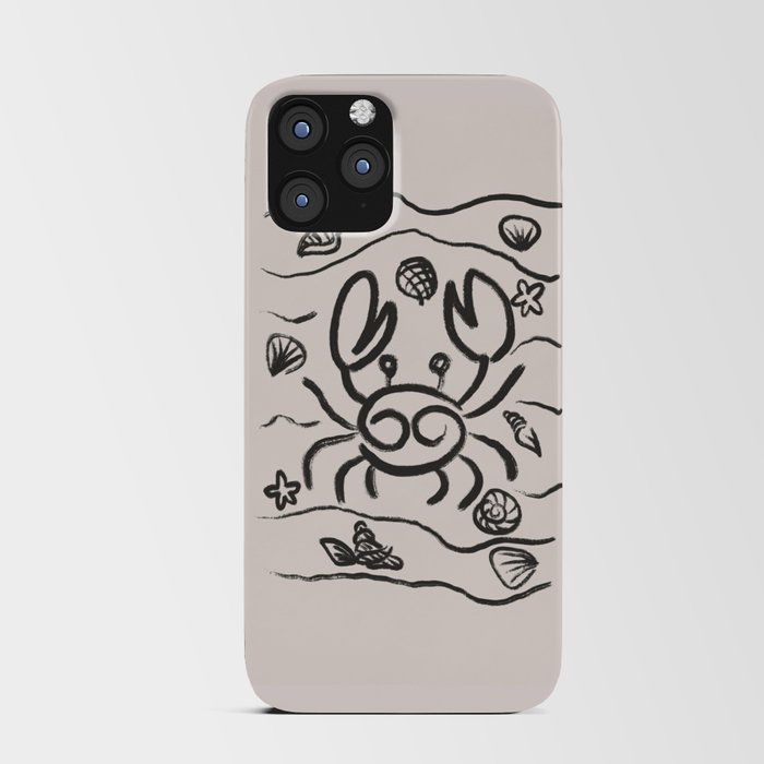 Cancer zodiac drawing iPhone Card Case