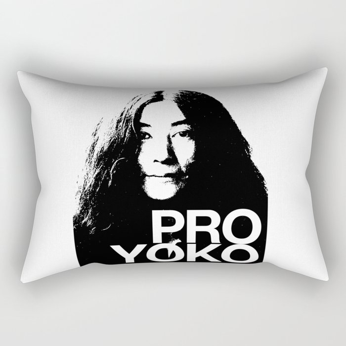 Pro Yoko Ono Rectangular Pillow