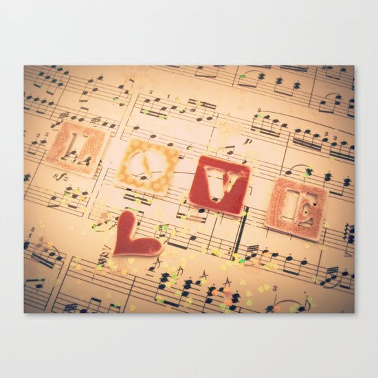 Music is Love in Search of a Word - ANALOG zine Canvas Print