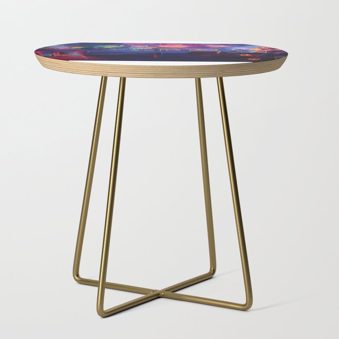 Neon Light District Side Table