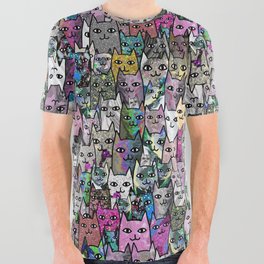 Gemstone Cats CYMK All Over Graphic Tee