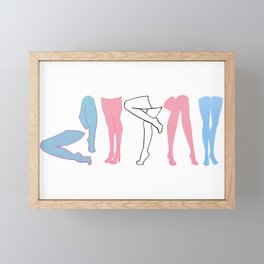 Leg Series (Trans Pride) Framed Mini Art Print