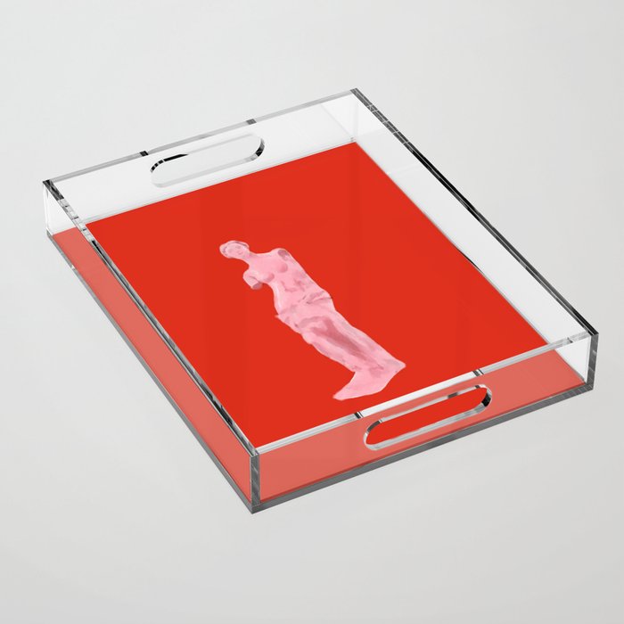Red and Pink Venus Full  Acrylic Tray