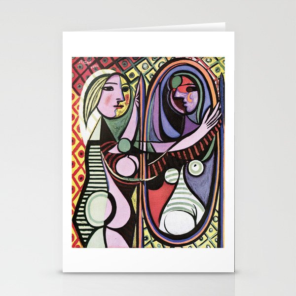 Picasso - Girl before a Mirror 1932 Artwork Reproduction, Tshirts, Prints, Poster, Bags, Men, Wo Stationery Cards