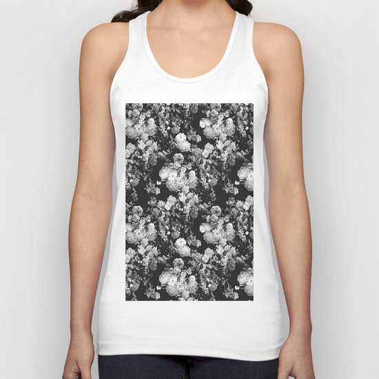 Through The Flowers // Floral Collage Unisex Tank Top
