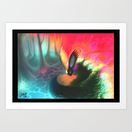 dream fox Art Print