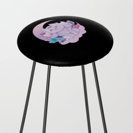 Kawaii Pastel Color Gothic Cute Goth Cat Counter Stool