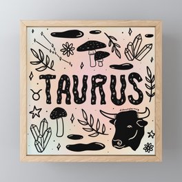 Celestial Taurus Framed Mini Art Print