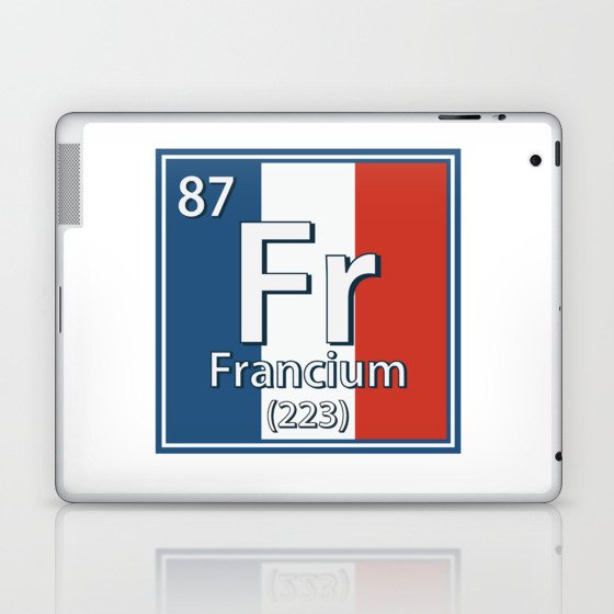 Francium - France Flag French Science Laptop & iPad Skin
