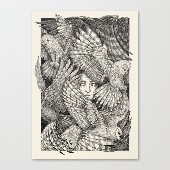 Daughter of owls Canvas Print
