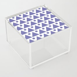 Dots & Triangles #2 Very Peri Modern Abstract Acrylic Box