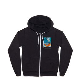 Hawaiian Surfer's Vintage Advertisement Poster Zip Hoodie