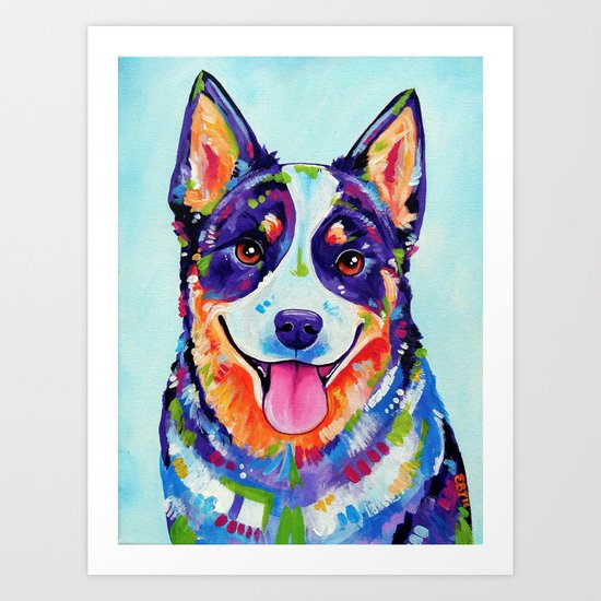 Australian Cattle Dog Art Print
