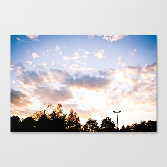 When the sun goes down Canvas Print