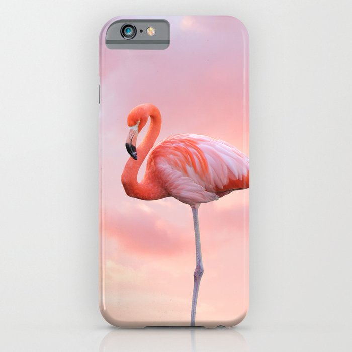 Pink Flamingo Sunset iPhone Case