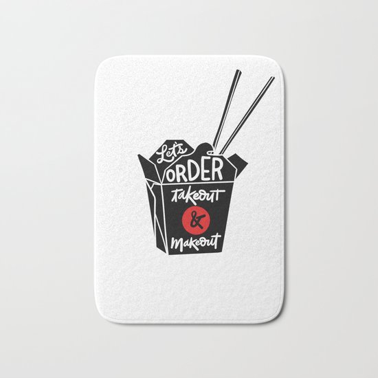 takeout & makeout Bath Mat