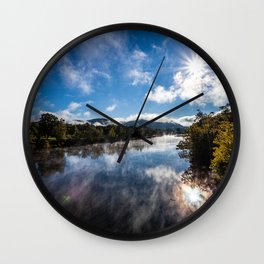 Morning Country River Wall Clock