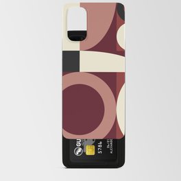 Abstract geometric arch circle colorblock 2 Android Card Case