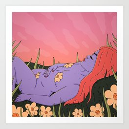 Summer Nap Art Print