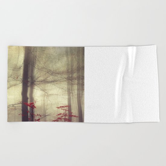 Twins or Smokey Forest Beach Towel