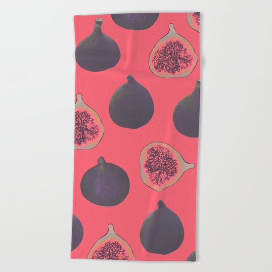 Fig pattern Beach Towel