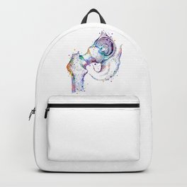 Hip Joint Watercolor Anatomy Backpack