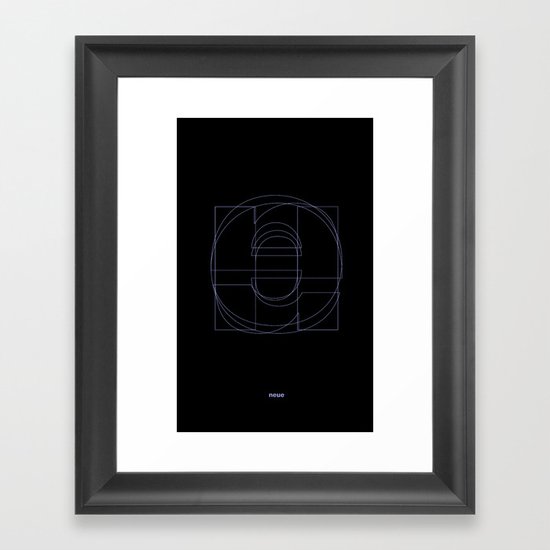 Die Neue Haas Grotesk (B-01) Framed Art Print