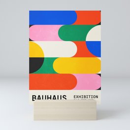 BAUHAUS 03: Exhibition 1923 | Mid Century Series  Mini Art Print | Modern, Geometric, French, Bauhaus, Exhibition, 90S, Pop, Colorful, Tiles, Art 