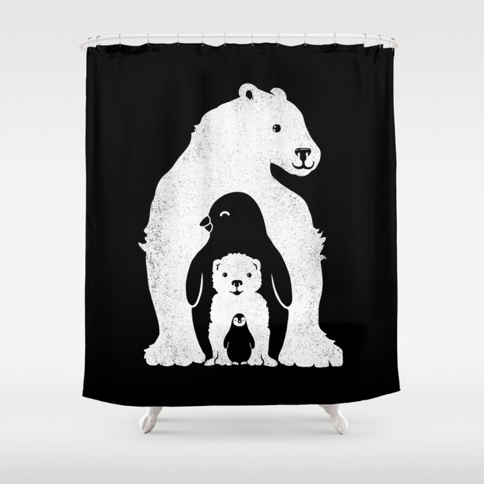 Arctic Friends Shower Curtain