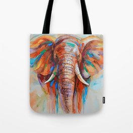 colourful elephant Tote Bag