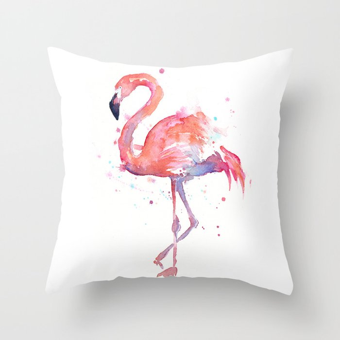 Pink flamingo discount throw pillows
