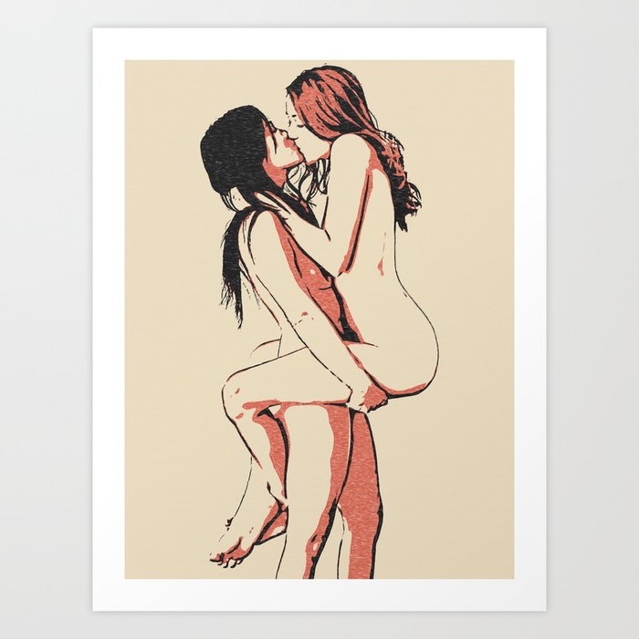 Erotic nude art prints Busty and real collection
