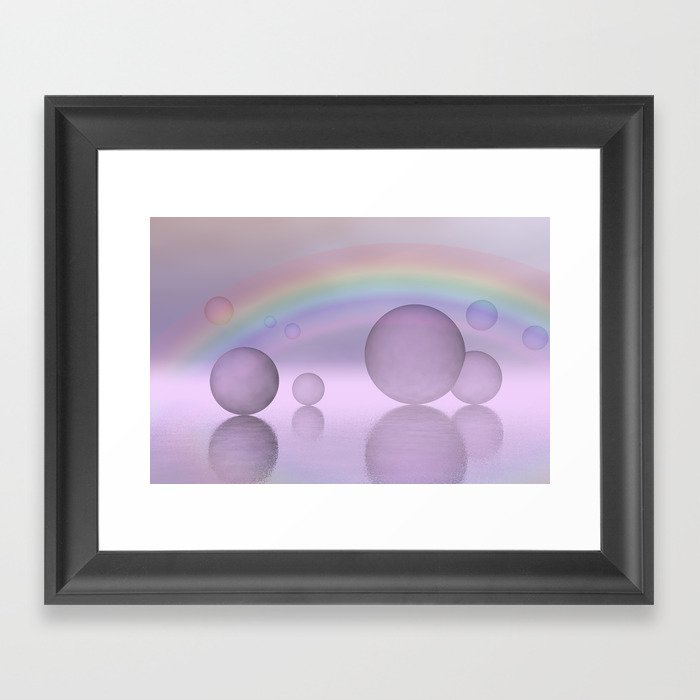 spheres everywhere -9- Framed Art Print