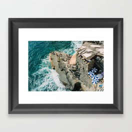 Travel photography print “Rocky Beach” photo art made in Italy. Art Print Framed Art Print