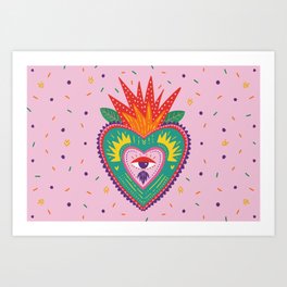 Mexican heart Art Print