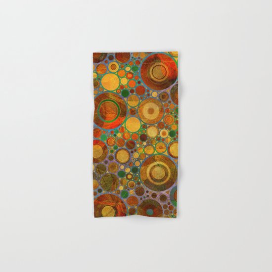 Abstract Circles Pattern 2 Hand & Bath Towel