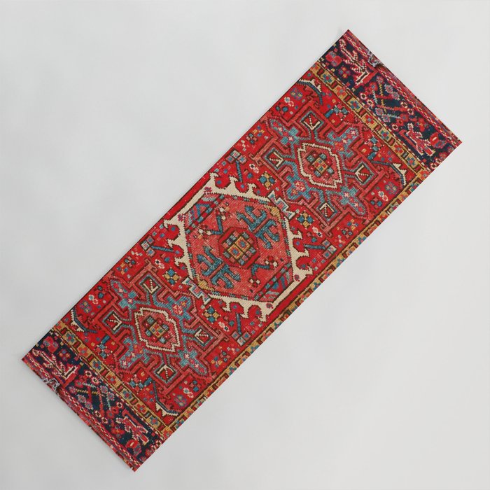 antique persian rug pattern  Yoga Mat