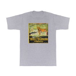Bull Durham T Shirt | Vintagetypography, Vintageadd, Typographicwallart, Montana, Vintage, Midcenturymodern, Abandoned, Digital, Vintageadwallart, Oldsignwallart 